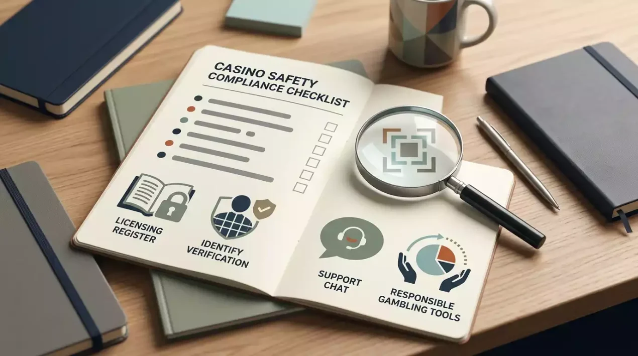 Is Harrys Casino safe — UK safety checklist with UKGC licence, KYC and support icons